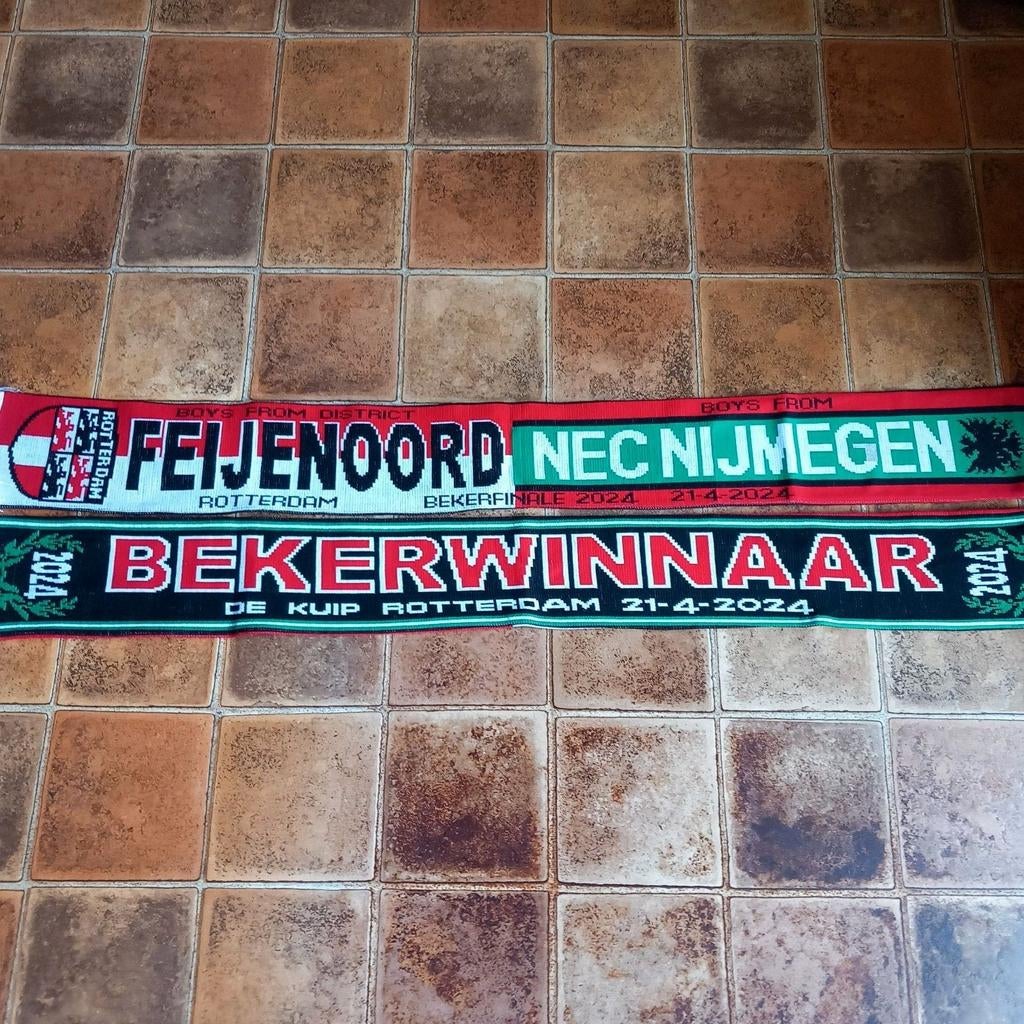 Bekerwinnaar sjaal Feyenoord 2024, nieuw, Verzenden, Nieuw, Feyenoord, Vaantje of Sjaal