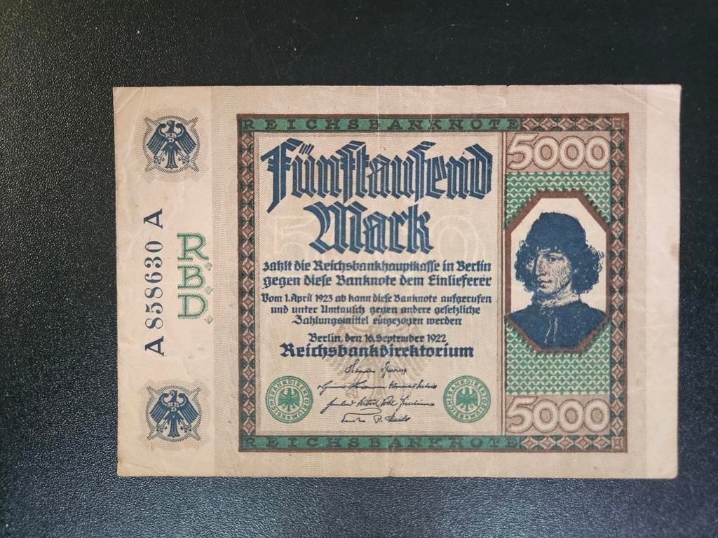 Duitsland pick 77 1922, Ophalen of Verzenden, Duitsland, Los biljet