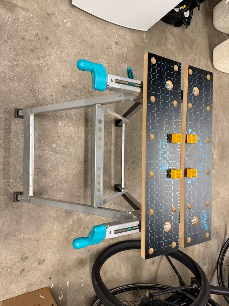 Wolfcraft Master 200 Werkbank - Inklapbaar, Doe-het-zelf en Verbouw, Werkbanken, Ophalen, Gebruikt, 70 tot 120 cm, Inklapbaar