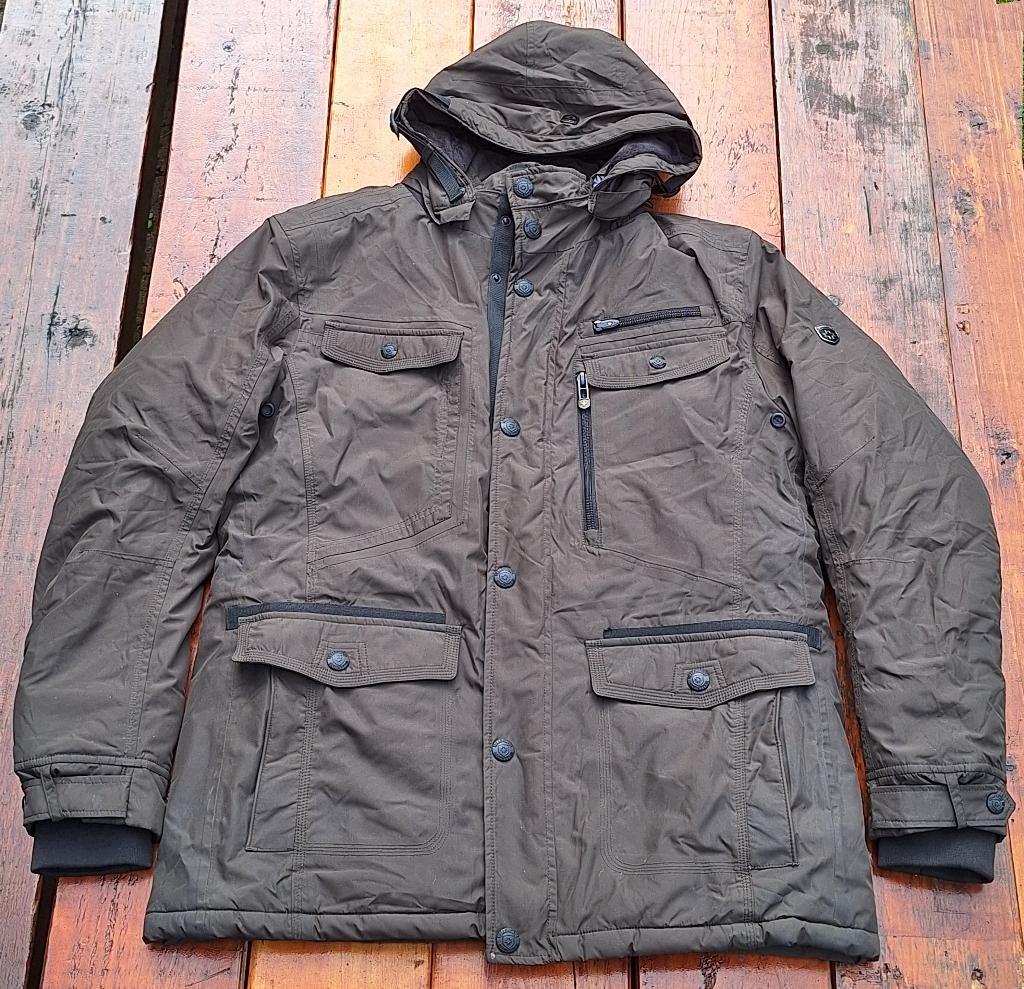 Gewatteerde herenjas Wellensteyn maat XL met capuchon nieuw, Kleding | Heren, Jassen | Winter, Nieuw, Maat 56/58 (XL), Groen, Ophalen of Verzenden