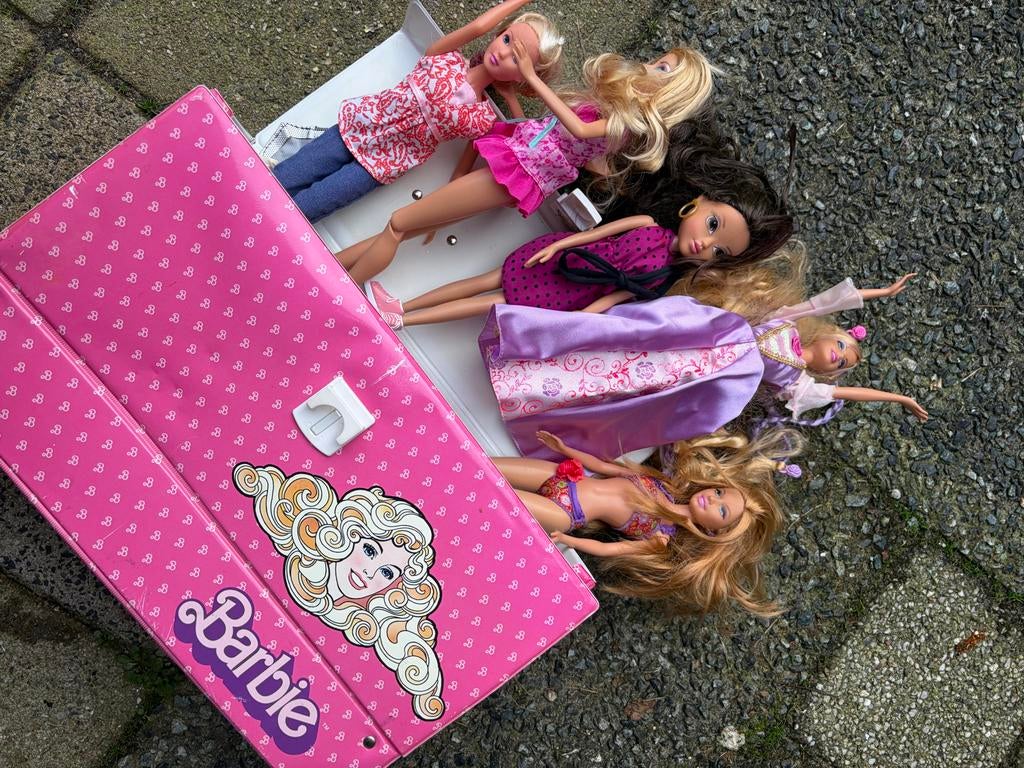 Barbie poppen en accessoires - complete set, Ophalen of Verzenden, Gebruikt, Barbie
