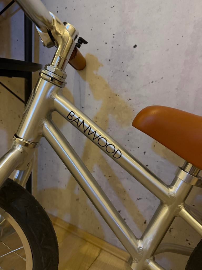 Banwood Loopfiets Chroom - Perfecte eerste fiets!, Ophalen, Zo goed als nieuw, Loopfiets