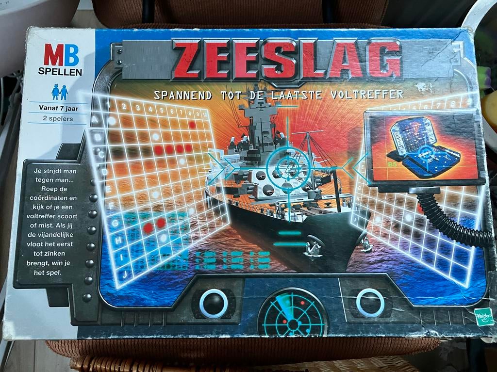 Zeeslag MB Spellen - Klassiek Bordspel, Hobby en Vrije tijd, Gezelschapsspellen | Bordspellen, Een of twee spelers, Ophalen of Verzenden