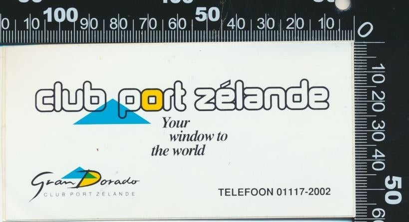 Sticker: Club Port Zelande - Gran Dorado, Verzamelen, Stickers, Zo goed als nieuw, Bedrijf of Vereniging, Ophalen of Verzenden