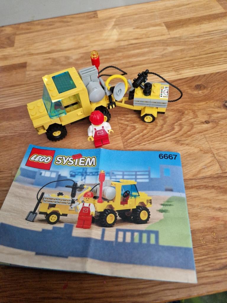 Vintage Lego System 6687 - Verkeersservice Truck, Ophalen of Verzenden, Gebruikt, Complete set, Lego