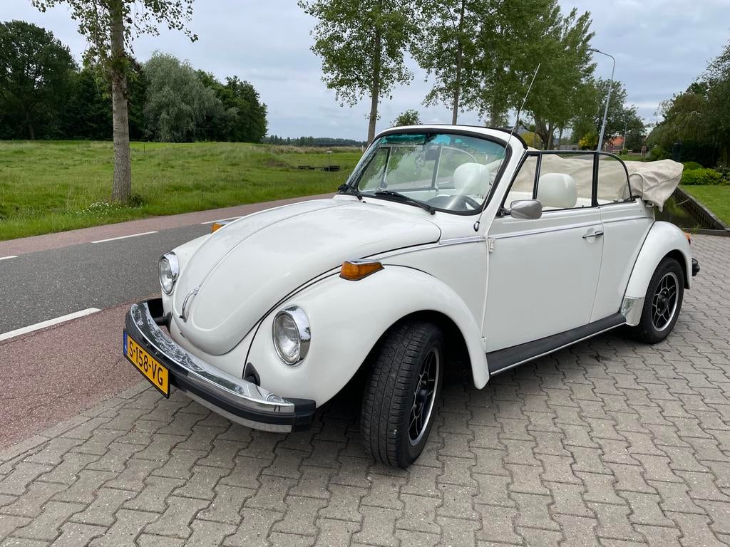 Volkswagen kever cabrio cabriolet triple white 1979, foto 2