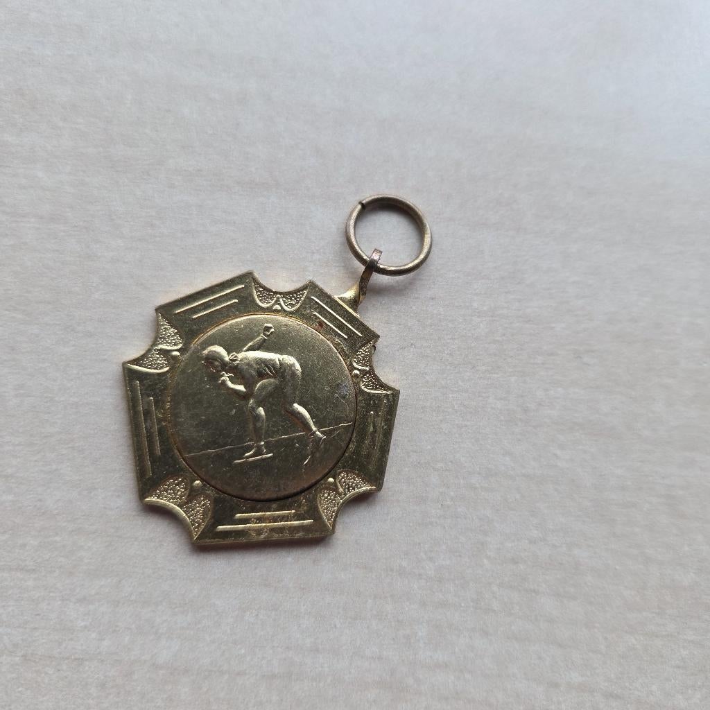 Schaatsen Schaats HJZ 1e prijs medaille, Ophalen of Verzenden, Overige materialen