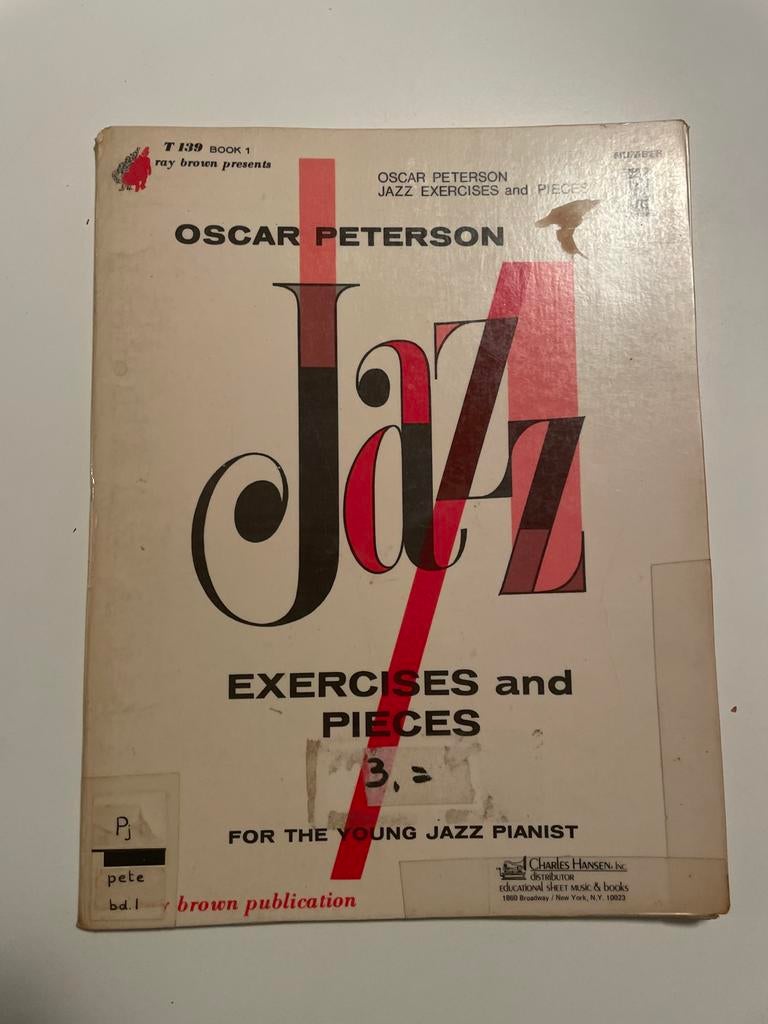 Oscar Peterson Jazz Exercises & Pieces, Gebruikt, Ophalen of Verzenden, Artiest of Componist, Jazz
