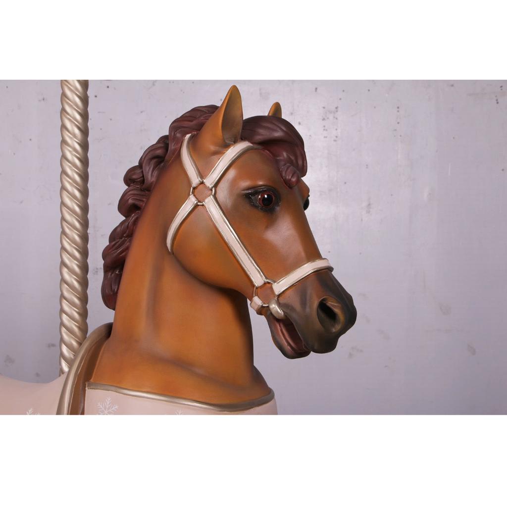 Carousel Horse Brown – Paard Hoogte 145 cm, Verzamelen, Ophalen, Nieuw, Paard, Overige typen