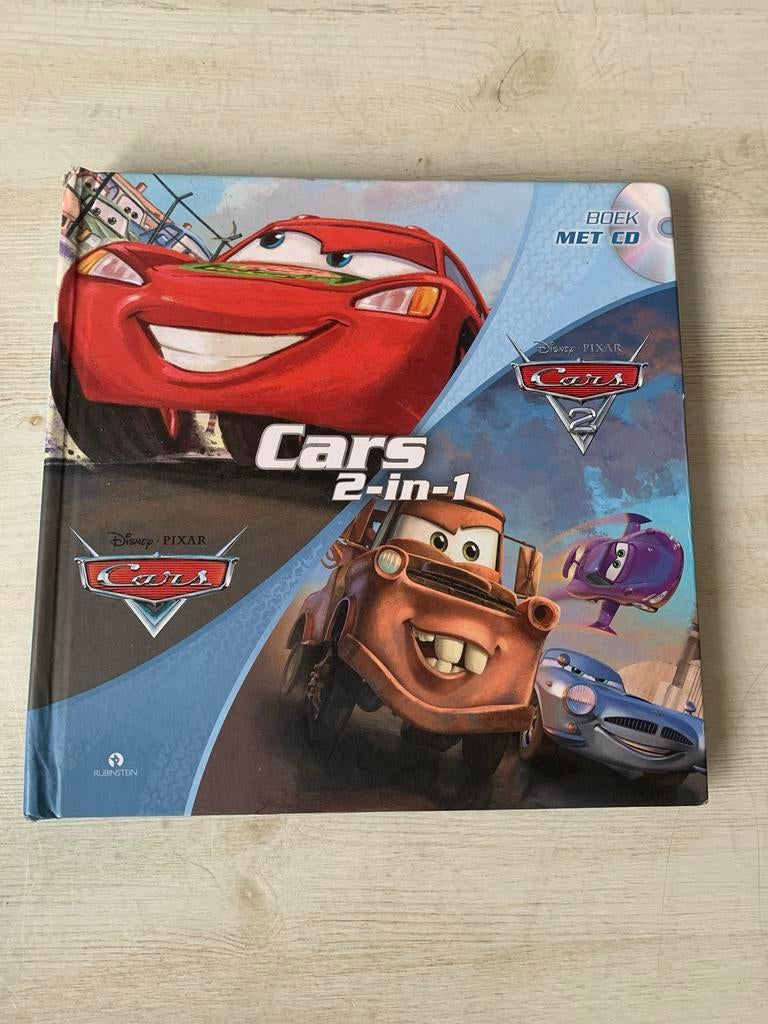 Cars 2-in-1 Boek met CD - Disney Pixar, Boeken, Kinderboeken | Kleuters, Zo goed als nieuw, Sprookjes, Ophalen of Verzenden