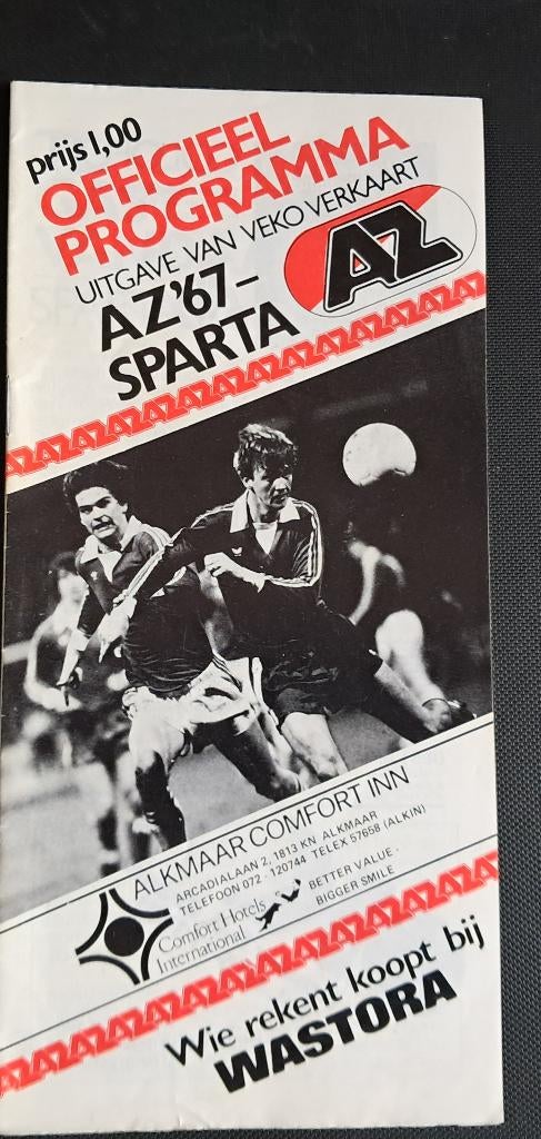 A.Z,67 - Sparta 1980/1981, Ophalen of Verzenden, Zo goed als nieuw, AZ, Boek of Tijdschrift