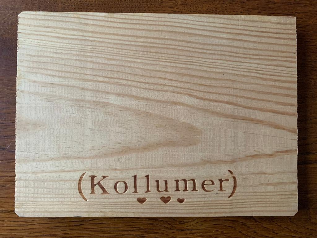 "Kollumer" Massief houten Kaas/Broodplankje Nieuw, Ophalen of Verzenden, Nieuw, Reclamebord