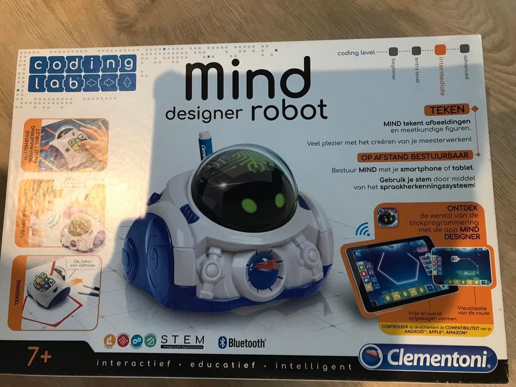 Mind Designer Robot - Clementoni, Kinderen en Baby's, Speelgoed | Educatief en Creatief, Ophalen, Gebruikt, Elektronica, Met geluid