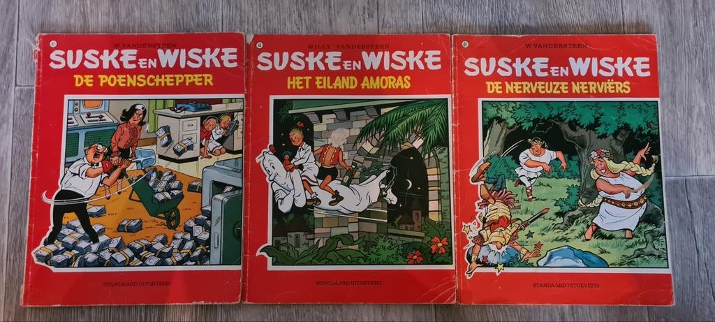 Grote collectie Suske en Wiske stripboeken, Meerdere stripboeken, Ophalen of Verzenden, Gelezen, Willy Vandersteen