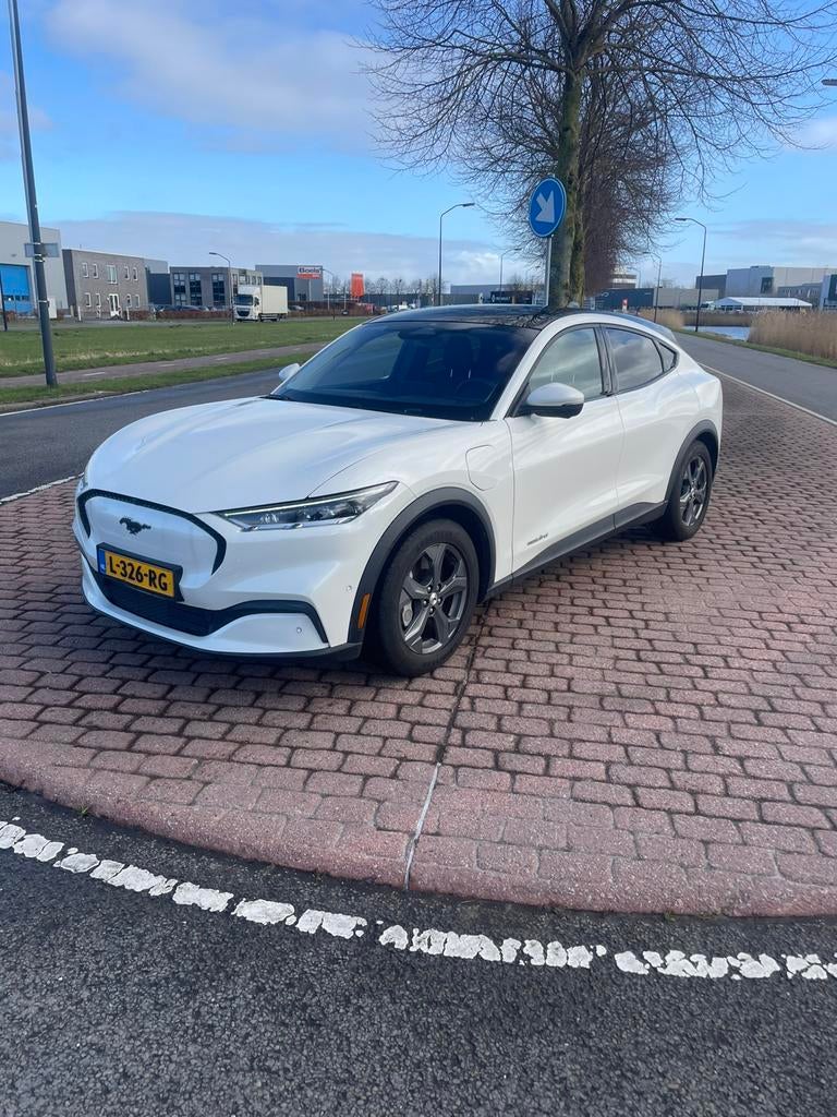 Ford Mustang 75kWh 258pk RWD Aut. 2021 Wit, Auto's, Achterwielaandrijving, 258 pk, Wit, Elektrisch
