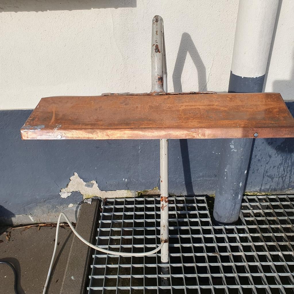 Oude scheepslamp ( rood koper), nu op 220V, Huis en Inrichting, Lampen | Wandlampen, Ophalen of Verzenden, Gebruikt, Metaal