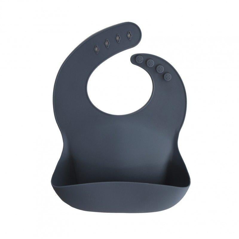Siliconen Bib Slab Tradewinds Blauw Mushie, Nieuw, Support@mushie.com, Kraamcadeau, 5870 W Fuqua Street - Suite 200 Houston, TX, 77085