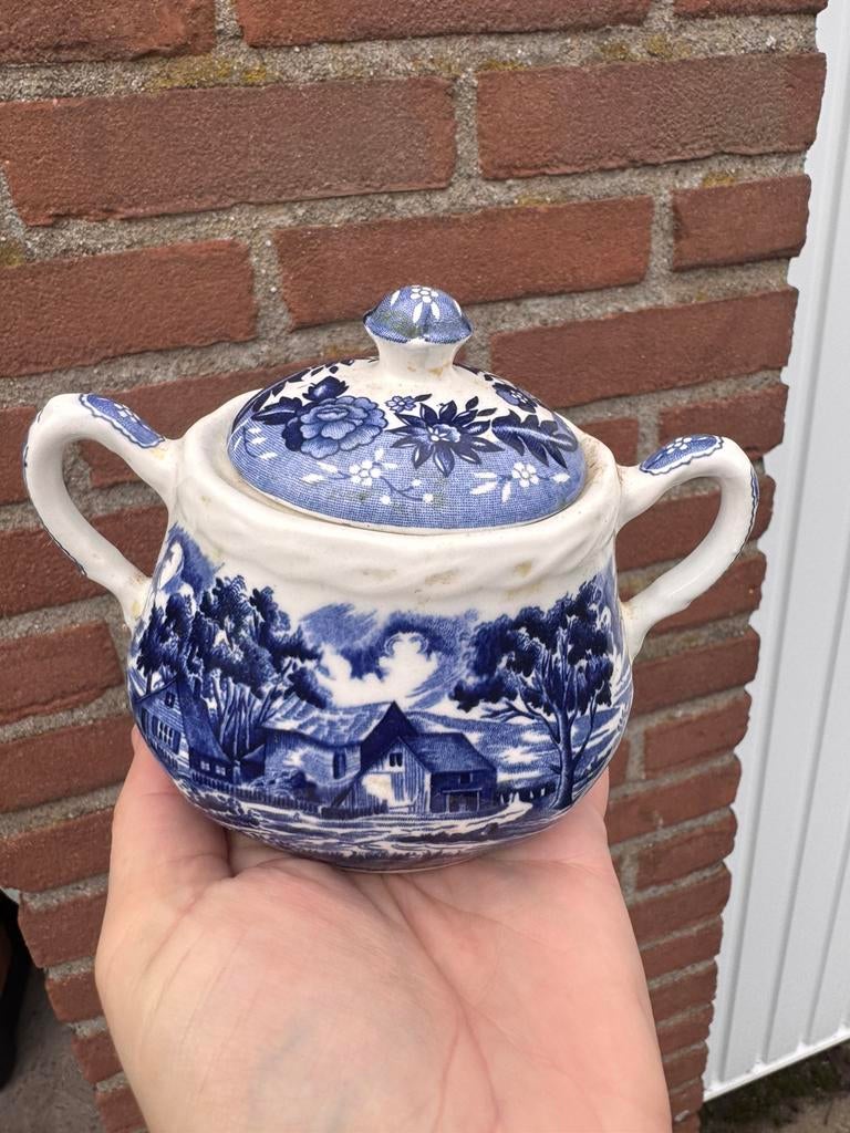 Country style w grindley en co staffordshire suikerpot, Ophalen of Verzenden