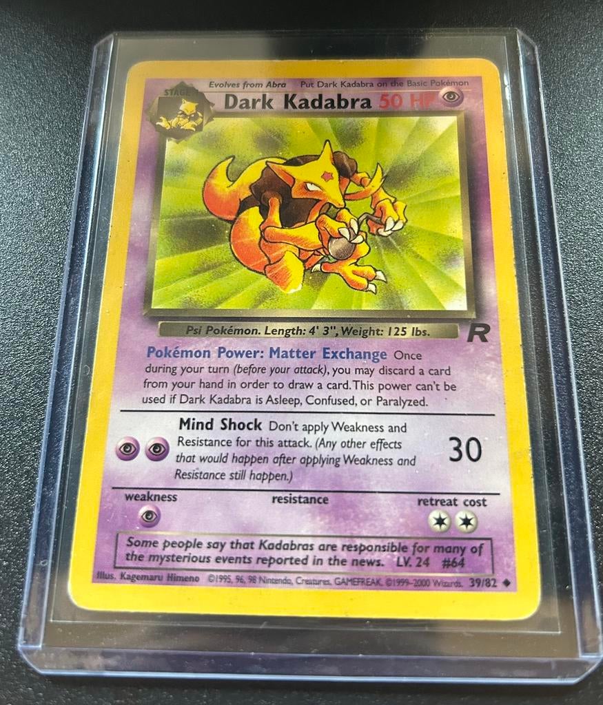 Dark Kadabra (39/82) - Team Rocket - Pokémon, Ophalen, Zo goed als nieuw