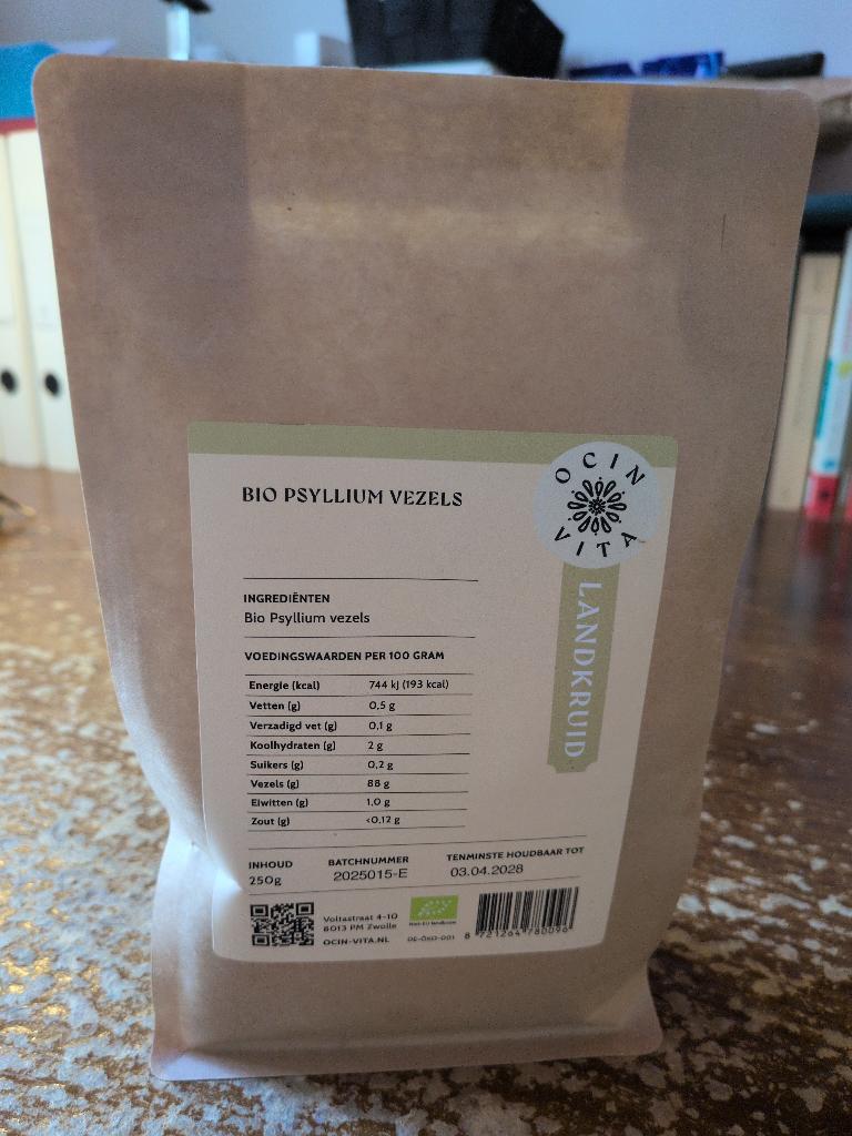 Bio Psylliumvezels (Vlozaad) - 250g - Gratis, Ophalen of Verzenden
