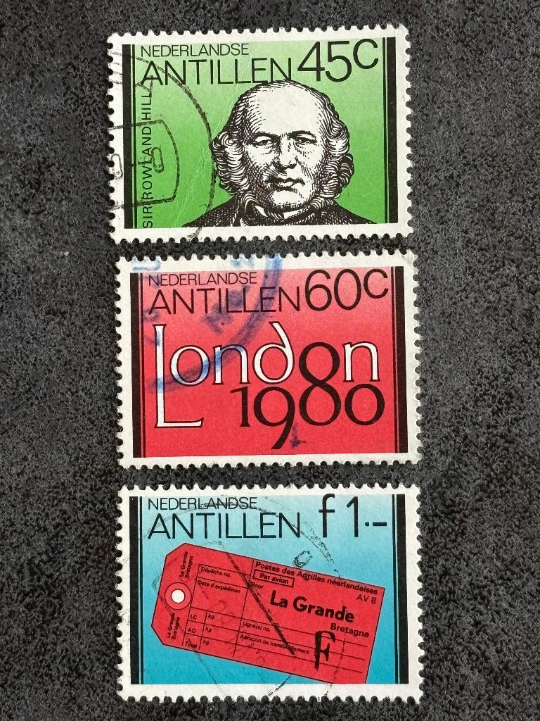 1980 NVPH 656-658, London Sir Rowland Hill, Gestempeld, Postzegels en Munten, Ophalen of Verzenden, Gestempeld