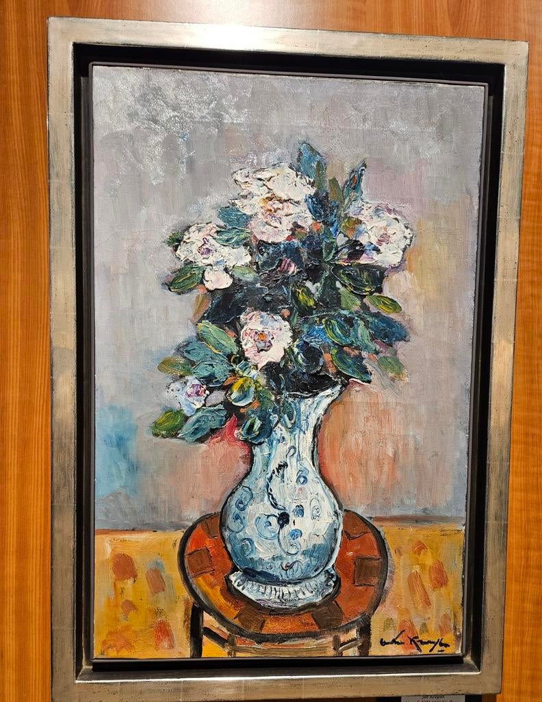 Schilderij Antoon Kruysen (1898-1977) echt witgouden lijst!!, Antiek en Kunst, Ophalen