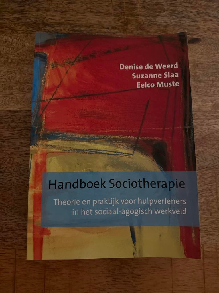 Denise de Weerd - Handboek sociotherapie, Denise de Weerd; Suzanne Slaa; Eelco Muste, Ophalen of Verzenden, Zo goed als nieuw