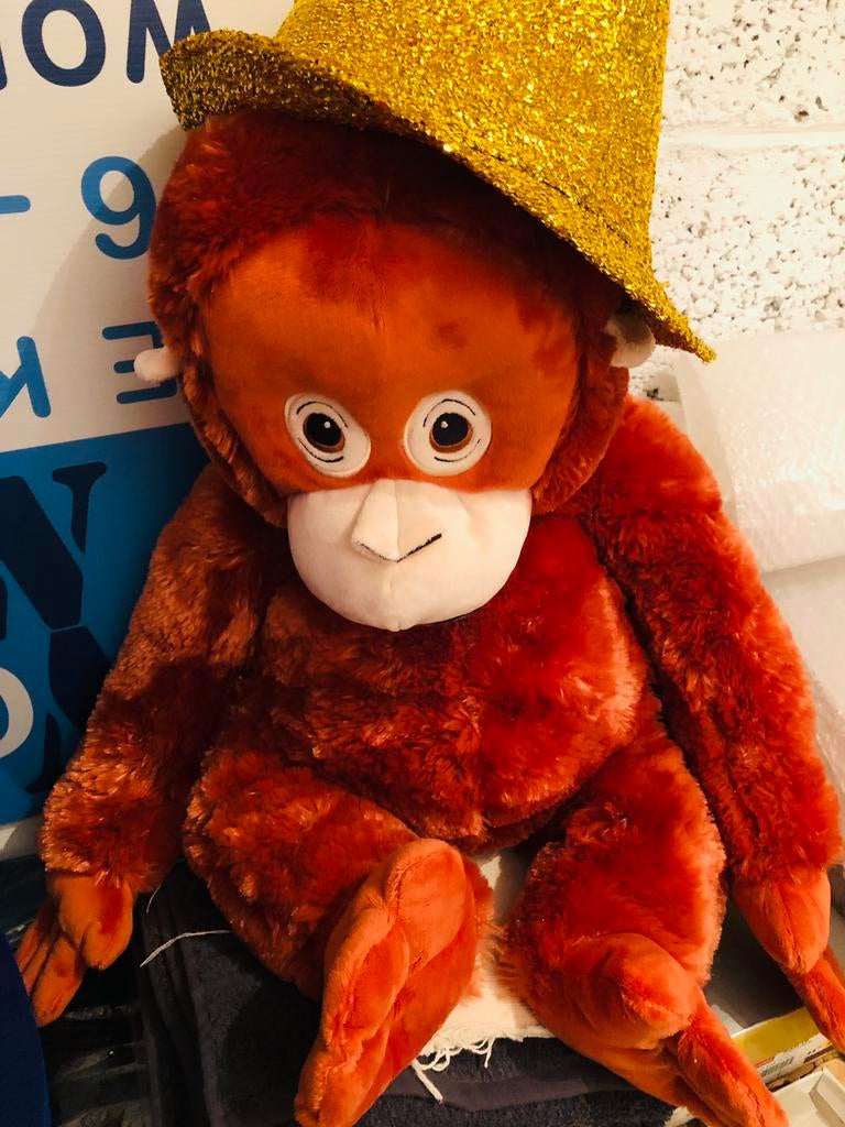 Grote aapje, Kinderen en Baby's, Speelgoed | Knuffels en Pluche, Ophalen of Verzenden, Zo goed als nieuw, Overige typen