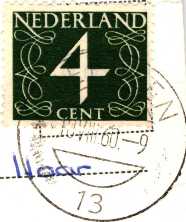 965260 Heerlen Limburg 1960 Aambos Gelopen met postzegel, Ophalen of Verzenden, 1960 tot 1980, Gelopen, Limburg