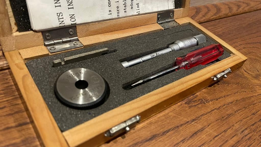 Hoffmann-group 3-punts binnenmicrometer schroefmaat 8-10mm, Doe-het-zelf en Verbouw, Meetapparatuur, -, Hoffmann-group, Ophalen of Verzenden