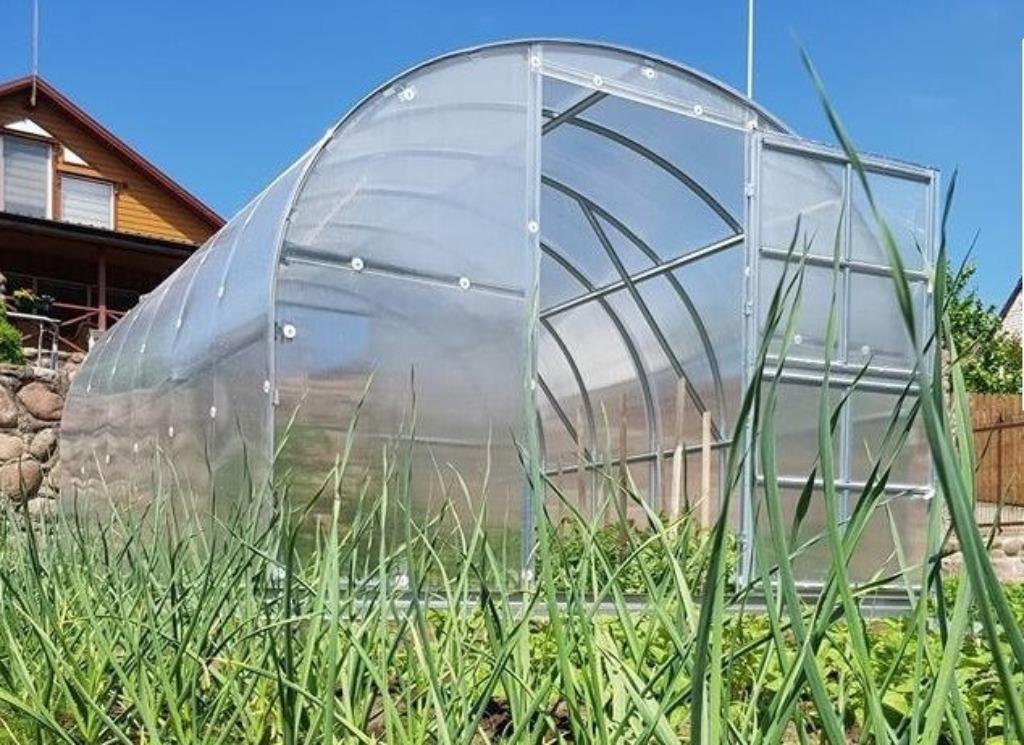 TOP KAS–Tunnelkas–CLASSIC 3x6m+ 6 mm polycarbonaat, Tuin en Terras, Kassen, Staal, Polycarbonaat, Verzenden, Kweekkas