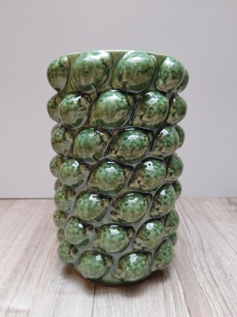 Blokker Limoen Lemon vaas Groen 25x15cm, Huis en Inrichting, Woonaccessoires | Vazen, Verzenden, Minder dan 50 cm, Groen, Glas