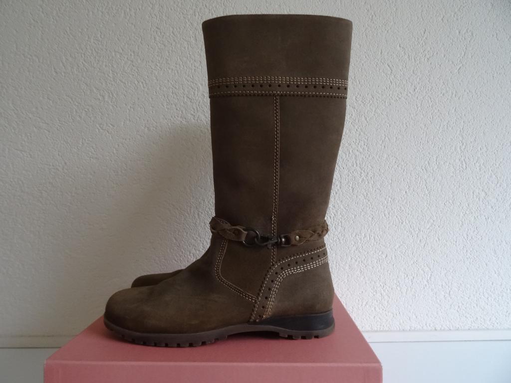 Bruin suede laars mt 36  NIEUW, Hoge laarzen, Bruin, Nieuw, Ophalen of Verzenden