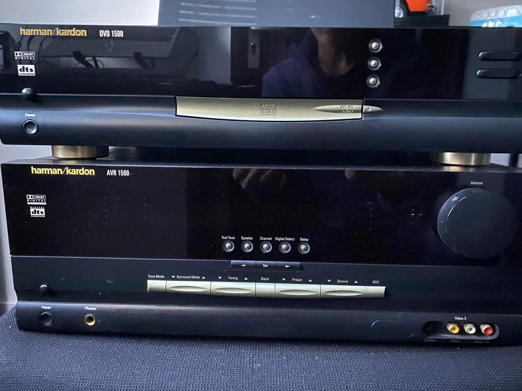 Harman Kardon AVR 1500 Receiver & dvd 1500, Audio, Tv en Foto, Versterkers en Receivers, Gebruikt, 5.1, Overige merken, Ophalen