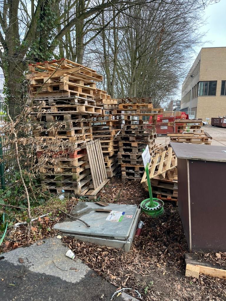 Gratis pallets ophalen, Doe-het-zelf en Verbouw, Hout en Planken, Ophalen, Gebruikt, 50 mm of meer, Pallet