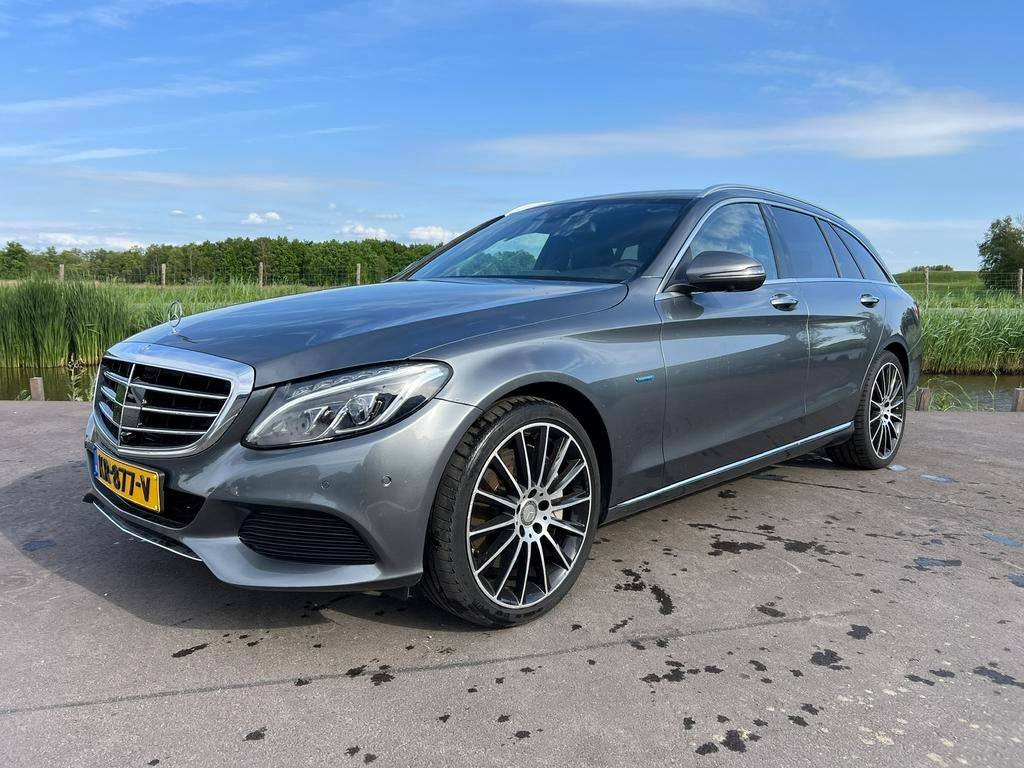 Mercedes C350e rechter zijschade AMG Vol Opties, Auto diversen, Schadeauto's, Ophalen, Benzine