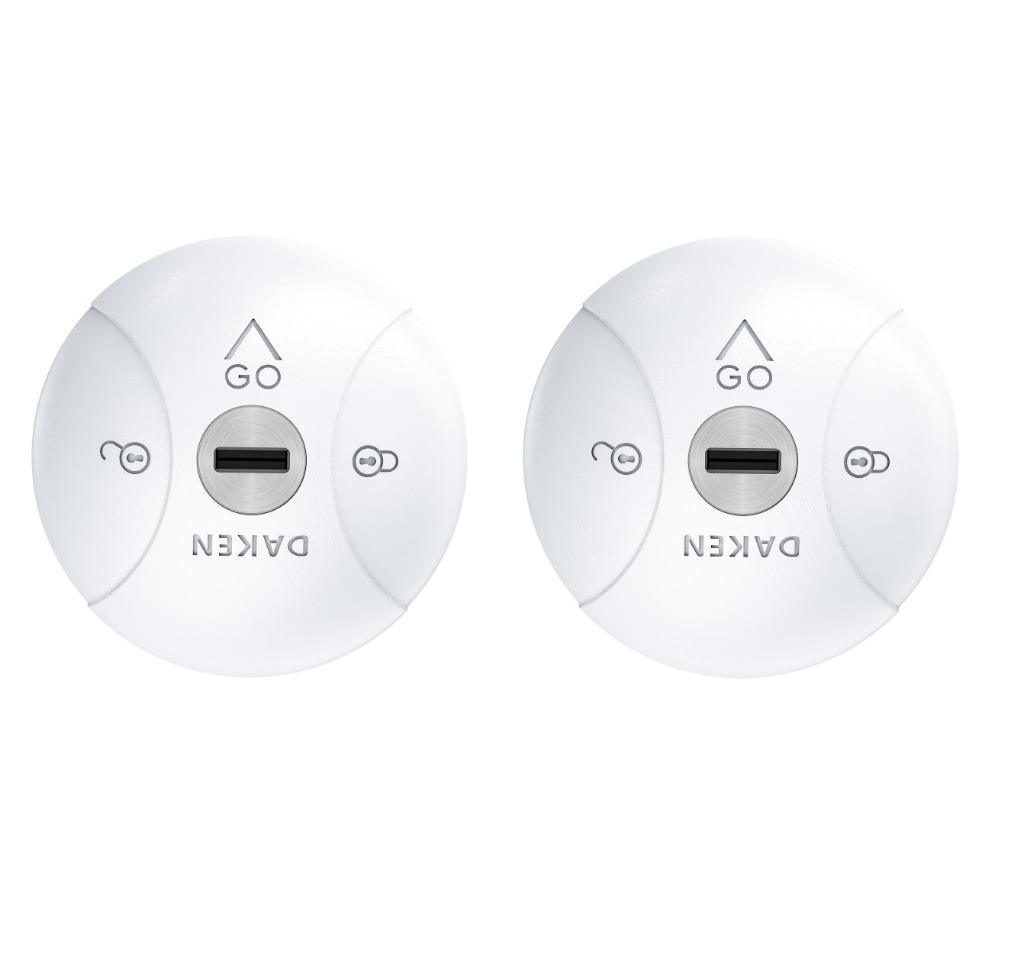 Saturn Go set van 2 | Busslot | Wit | Niet zelfsluitend