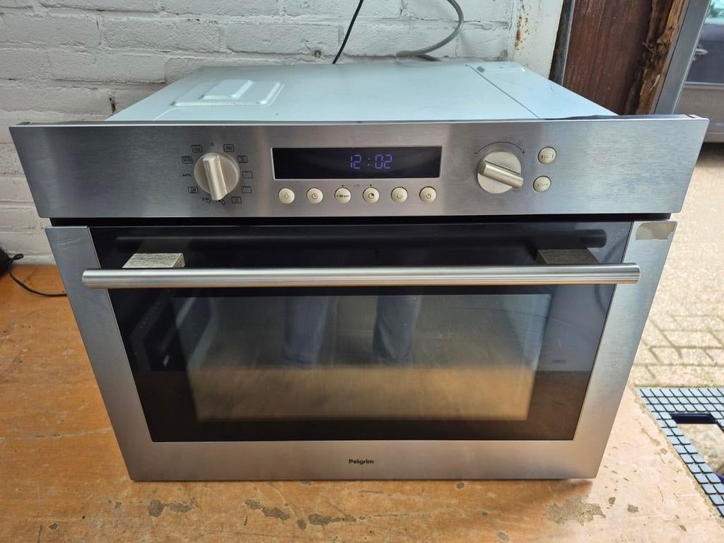 PELGRIM COMBI OVEN/MAGNETRON MAC696RVS, Combimagnetron, Crisp, 60 cm of meer, Zo goed als nieuw