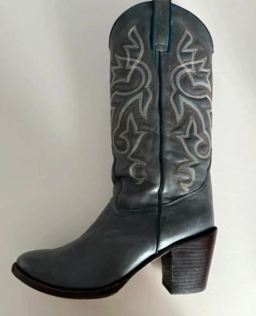 Tony Mora Cowboylaarzen Blauw Maat 37, Hoge laarzen, Blauw, Ophalen of Verzenden, Zo goed als nieuw