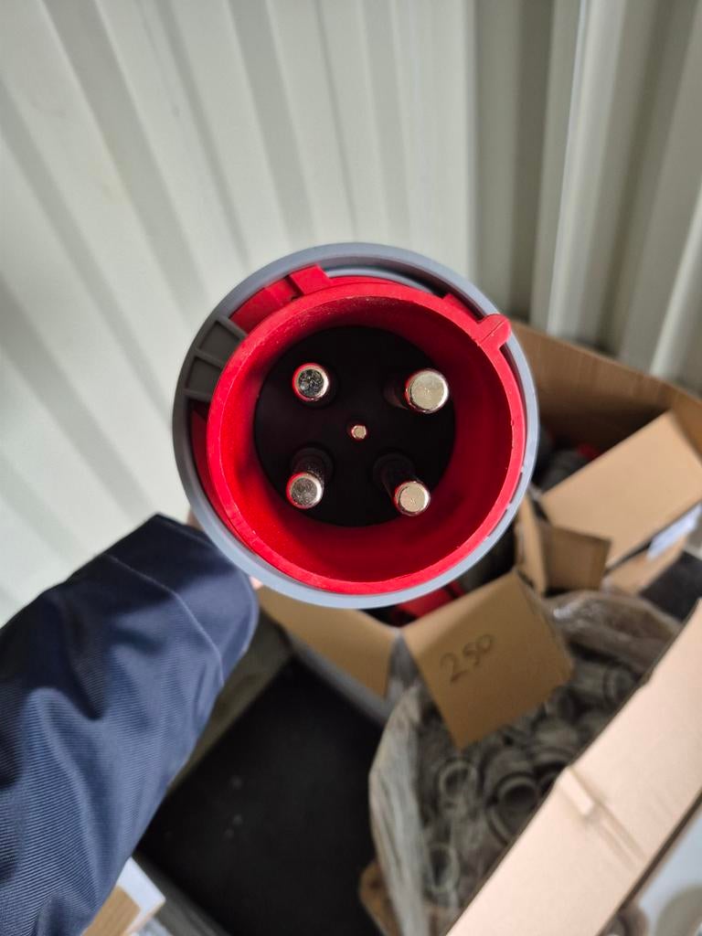 Mennekes CEE contactstop schroefklem 5-polig 400V 6H 125A IP, Ophalen of Verzenden, Nieuw