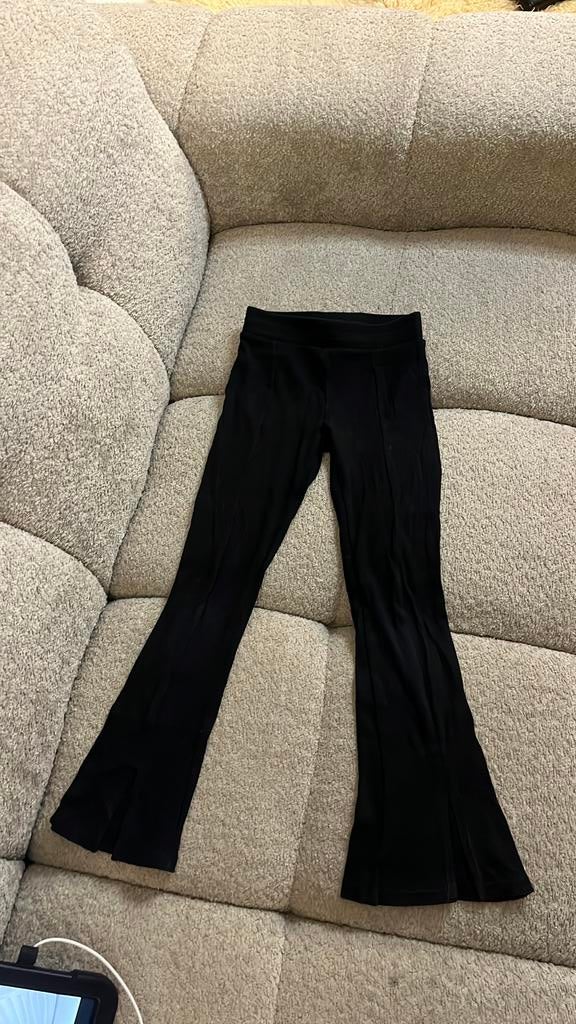 Flared broek maat 128 – Wibra, Legging, Maat 36/38 (S), ., Zwart