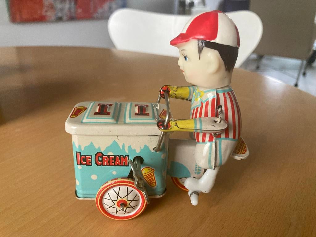 Vintage blikken  IJscokar Speelgoed, Antiek en Kunst, Ophalen of Verzenden