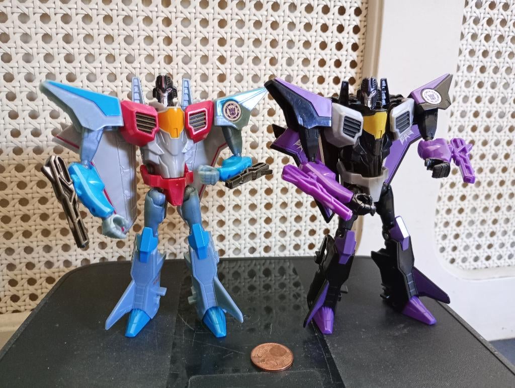 Transformers RID - Starscream en Skywarp(robots in disguise), Verzenden, Zo goed als nieuw
