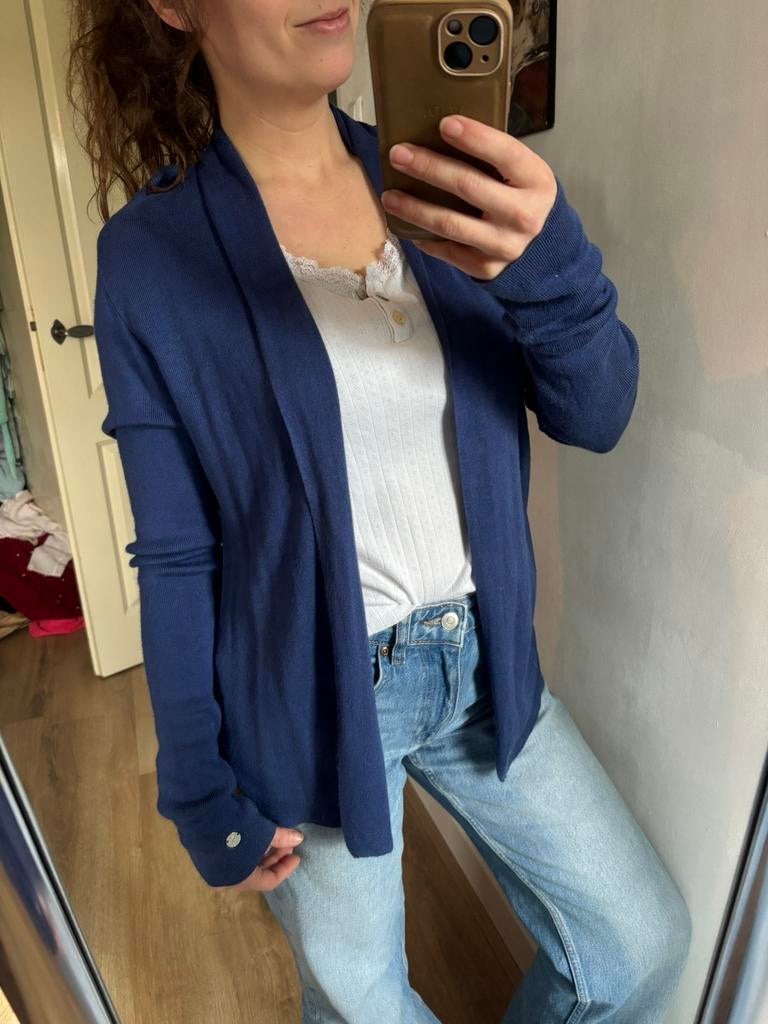 Scapa sports blauw vest met cashmere - maat m, Kleding | Dames, Truien en Vesten, Ophalen of Verzenden, Zo goed als nieuw, Maat 38/40 (M)