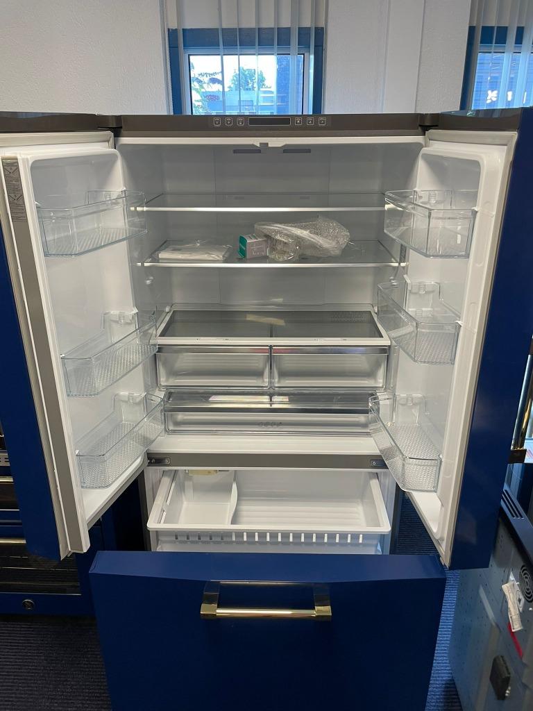 Foto 6 van STEEL Amerikaanse koelkast en inductie fornuis set blauwgoud