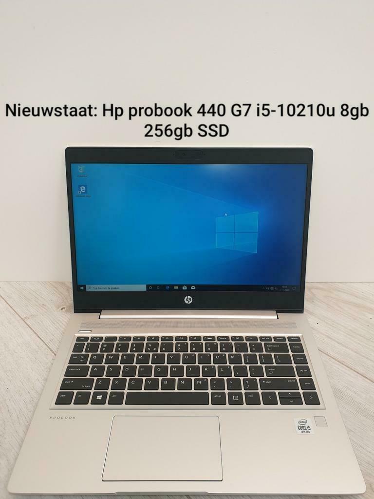 Nieuw: Hp probook 440 G7 laptop i5-10210u 8gb 256gb SSD fhd, 256 GB, Met videokaart, Qwerty, 8 GB