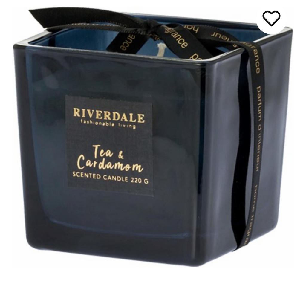 Riverdale - Deluxe Geurkaars in pot Tea & Cardamom - 8cm, Huis en Inrichting, Woonaccessoires | Kandelaars en Kaarsen, Overige materialen
