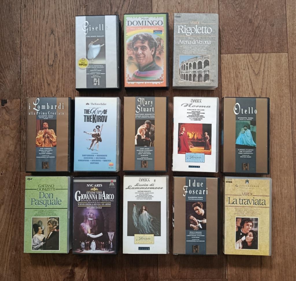 Opera's op VHS, Alle leeftijden, Ophalen, Gebruikt, Overige genres