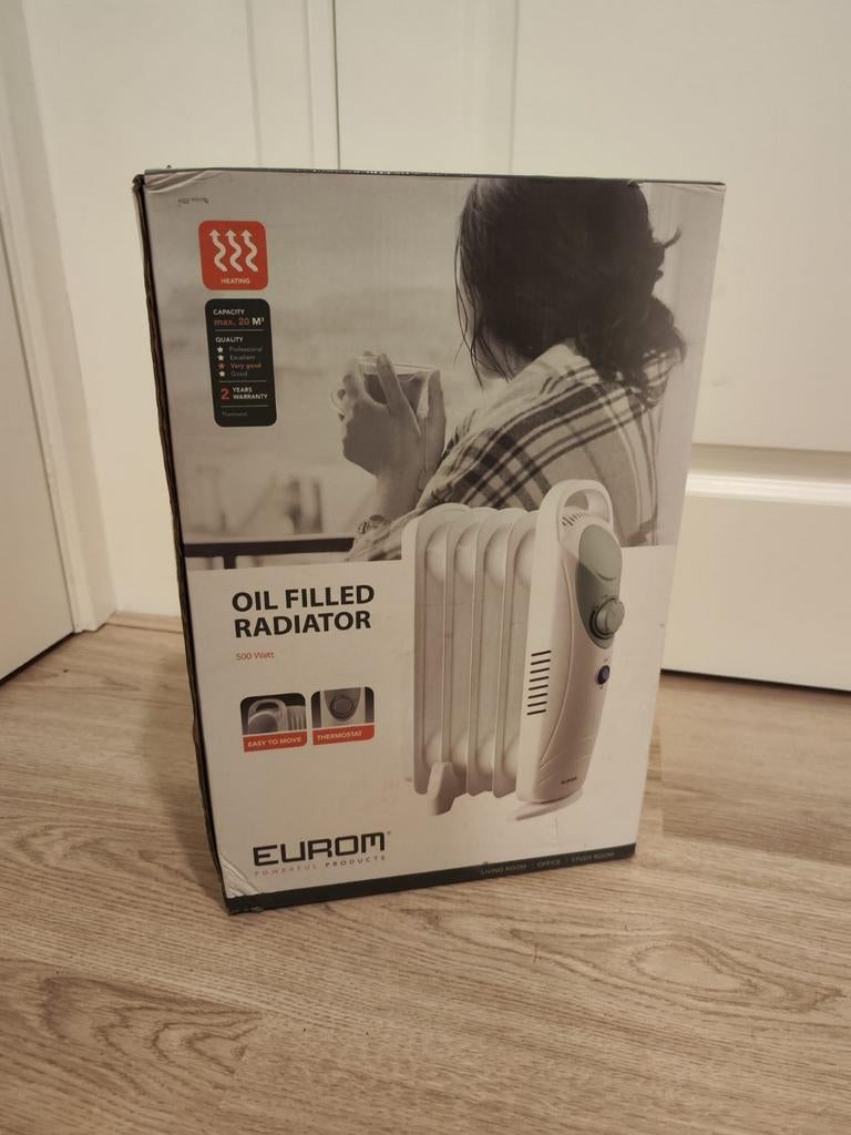 Eurom Oliegevulde Radiator - Nieuw in Verpakking, Huis en Inrichting, Kachels, Oliekachel, Elektrisch, Nieuw, Ophalen of Verzenden