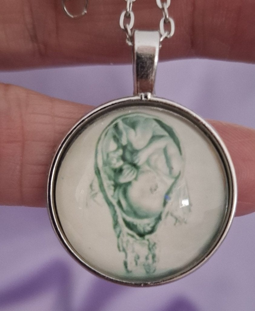 Zwangerschap Foetus kettinkje, Verzenden, Nieuw, Zilver, Overige materialen